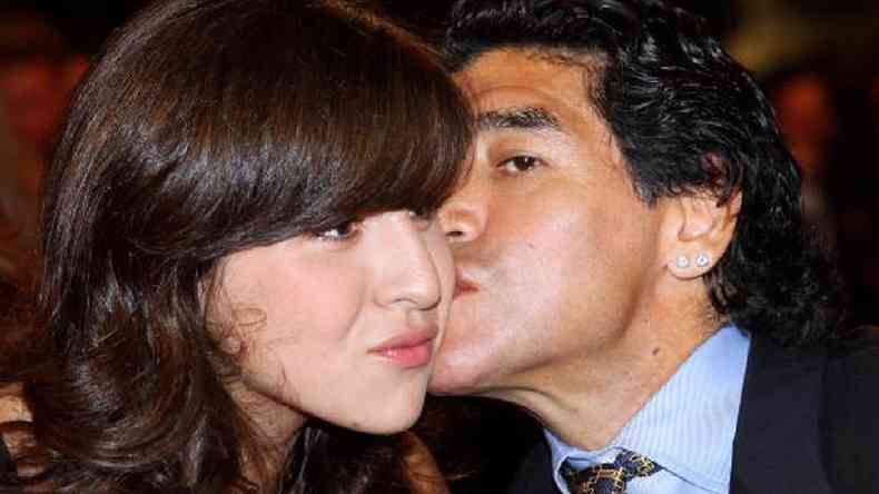 Maradona e a filha Gianinna(foto: Getty Images)