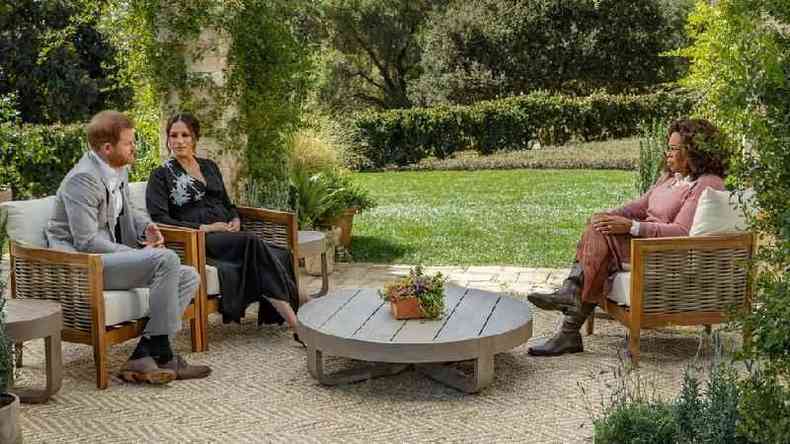 Príncipe Harry e Meghan Markle falam à Oprah Winfrey(foto: CBS)