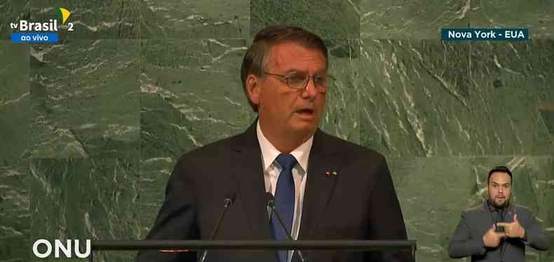 Bolsonaro discursa na ONU