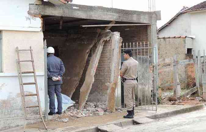 Local onde o parlamentar fazia a obra em Congonhal, no Sul de Minas (foto: Jornal das Gerais)