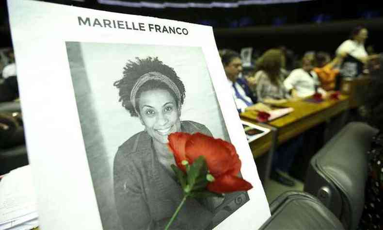 Homenagem a Marielle Franco e Anderson Gomes na Cmara dos Deputados (foto: Arquivo/Marcelo Camargo/Agncia Brasil)