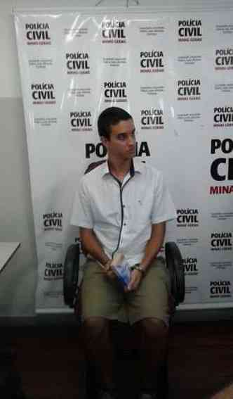 Jovem confessou o crime para o delegado (foto: Polcia Civil/Divulgao)