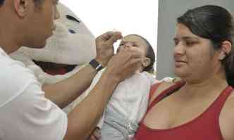 Campanha Nacional de Vacinao contra a plio acontece de 15 a 31 de agosto(foto: Juliana Flister/Esp. EM/D.A Press)