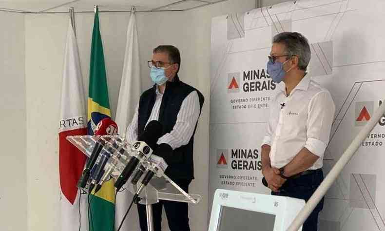 O governador Romeu Zema (Novo) afirmou que Minas Gerais  exemplo no combate a pandemia do novo coronavrus(foto: Twitter/Reproduo)