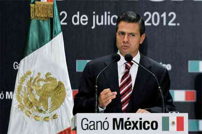 Enrique Pea Nieto foi ratificado presidente do Mxico(foto: Daniel Aguilar/Getty Images/AFP )
