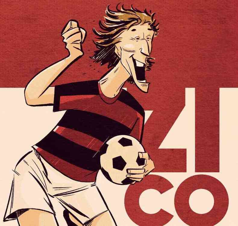 dolo do Flamengo, Zico  protagonista de nova histria em quadrinhos
