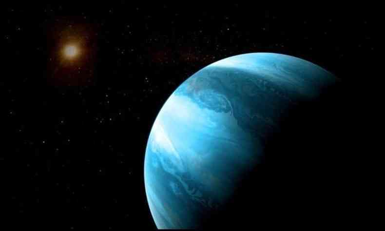 De acordo com as teorias atuais, o planeta chamado GJ3512b no deveria existir(foto: Reproduo/University of Bern)