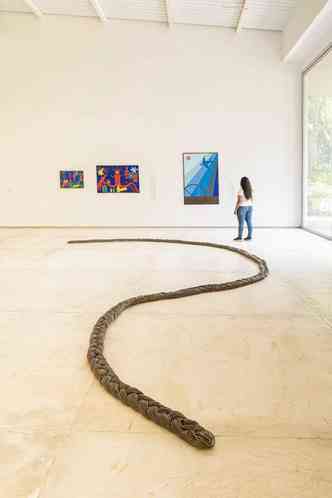 Vistas da exposição Abdias Nascimento, Tunga e o Museu de Arte Negra, na Galeria Mata
