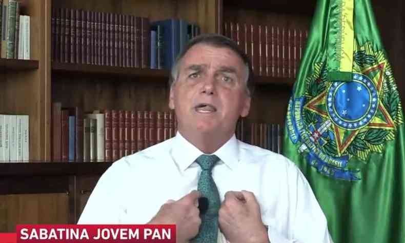 Presidente Jair Bolsonaro na Sabatina da Jovem Pan News