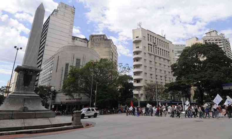 Assaltante roubava adolescentes no Centro de Belo Horizonte(foto: Jair Amaral/EM/D.A. Press)