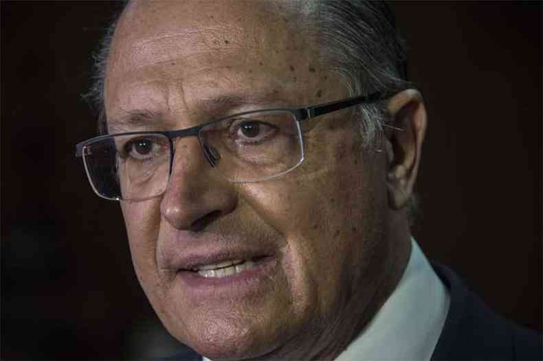 O governador de So Paulo, Geraldo Alckmin, foi o principal apoiador da candidatura de Joo Doria, com participao ativa na campanha(foto: Nelson Almeida)