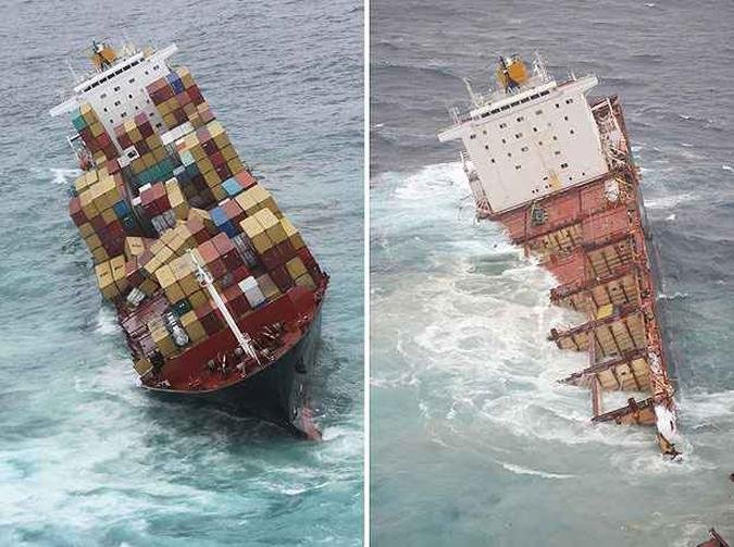 Uma área de três quilômetros de isolamento foi determinada em torno da embarcação(foto: MARITIME NEW ZEALAND / AFP) Uma área de três quilômetros de isolamento foi determinada em torno da embarcação(foto: MARITIME NEW ZEALAND / AFP)