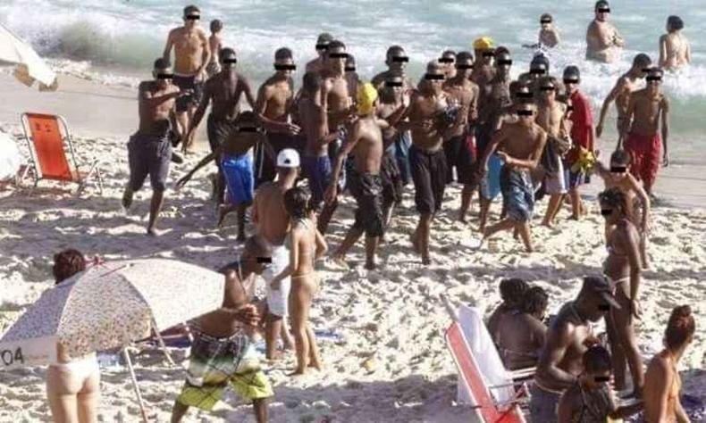 No �ltimo fim de semana, arrast�es e assaltos foram registrados em v�rios pontos da Zona Sul da cidade(foto: Reprodu��o/Facebook)