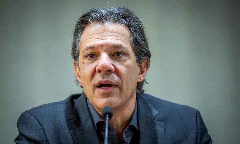 Haddad evita responder sobre uma nova projeção da meta fiscal para 2024(foto: DIOGO ZACARIAS/MF) Haddad evita responder sobre uma nova projeção da meta fiscal para 2024