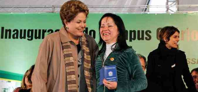 Presidente Dilma Rousseff, durante cerimnia de inaugurao do Campus Osrio e formatura do Programa Nacional de Acesso ao Ensino Tcnico e Emprego (PRONATEC)(foto: Roberto Stuckert Filho/PR)