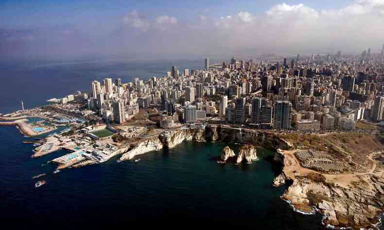 Vista area de Beirute