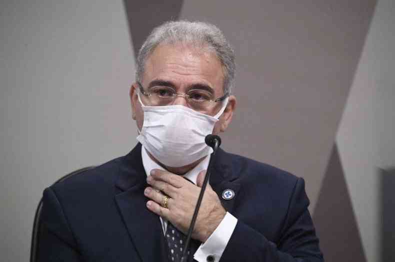 O ministro Marcelo Queiroga acredita que o imunizante tem eficcia baixa(foto: Jefferson Rudy)