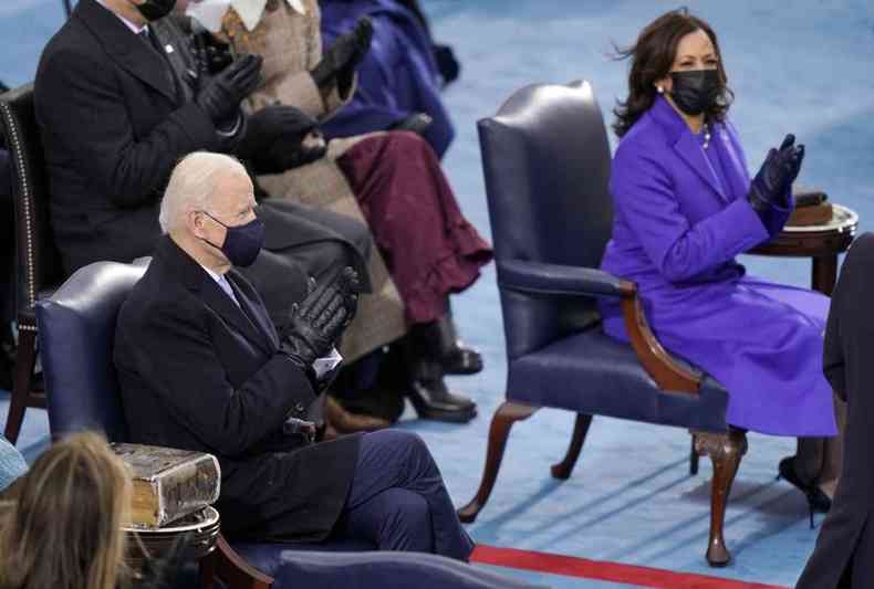 Joe Biden e Kamala Harris(foto: AFP/Reproduo)