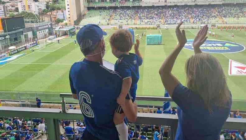 Diego assistiu no estádio a um jogo do Cruzeiro