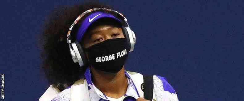 Osaka usou mscaras no US Open denunciando o racismo nos EUA(foto: Getty Images)