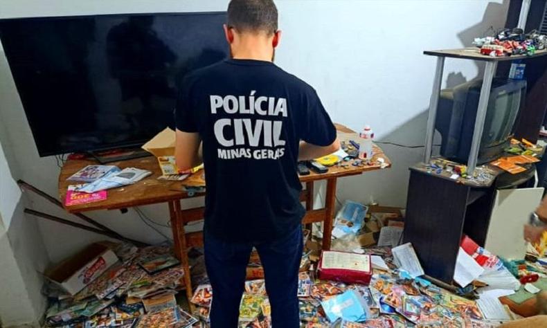 Todo o material recolhido foi levado para a Delegacia de Ub
