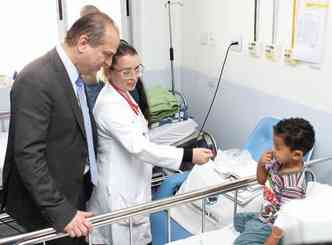 O ministro da sade, Ricardo Barros, que visitou hospitais em BH h um ms, anunciou os repasses(foto: Edsio Ferreira/EM/D.A PRESS - 27/7/16)