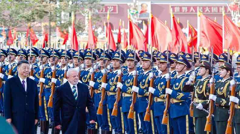 Xi Jinping e Lula em Pequim