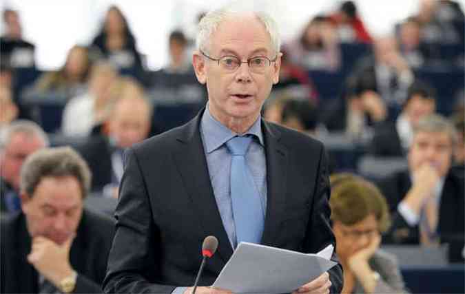 Herman Van Rompuy se tornou lder da Unio Europia em 2010(foto: AFP PHOTO/FREDERICK FLORIN )