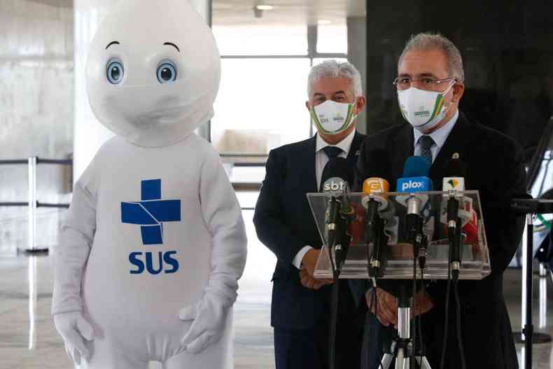 Ministro Marcos Pontes anunciou uma vacina 100% brasileira(foto: Anderson Riedel/PR )