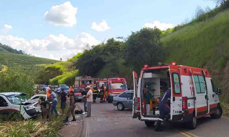 Acidente aconteceu na rodovia MG-167, entre Trs Pontas e Varginha, no Sul de Minas