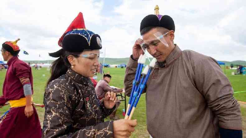 Sociedade mongol se submeteu a duras restries pelo coronavrus, incluindo a celebrao de um de seus festivais mais importantes, o Naadam Festival, que no teve quase nenhum pblico