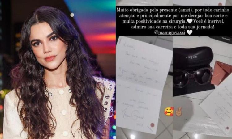 Manu Gavassi manda carta e culos para f