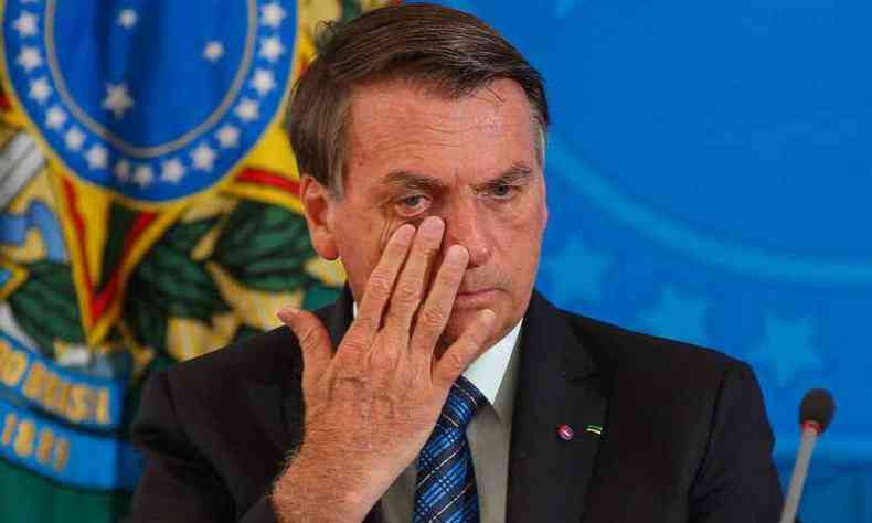 Bolsonaro reclamou das crticas que recebe por sua conduo do governo no enfrentamento  pandemia de COVID-19(foto: Srgio Lima/AFP)