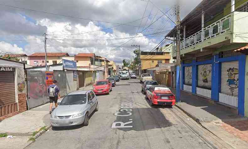 Famlia passava de carro pelo Bairro Novo Riacho quando foi rendida por assaltantes(foto: Reproduo da internet/Google Maps)