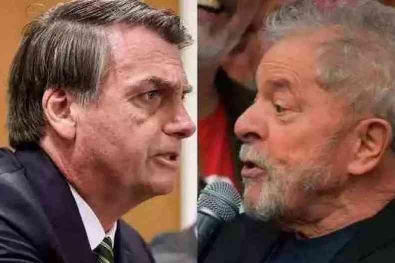 Bolsonaro e Lula: Opostos com mesmo discurso se unem contra possvel ameaa em 2022(foto: Marcos Correia/PR - Carl de Souza/AFP)