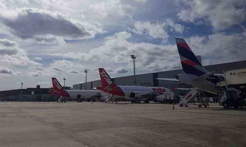 Aeroporto de Confins, na Regio Metropolitana de Belo Horizonte(foto: Carlos Altman/EM/D.A Press)