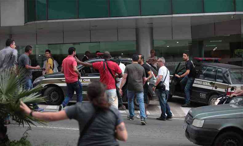 Tiroteio ocorreu em um estacionamento em Juiz de Fora(foto: Fernando Priamo/ Tribuna de Minas)
