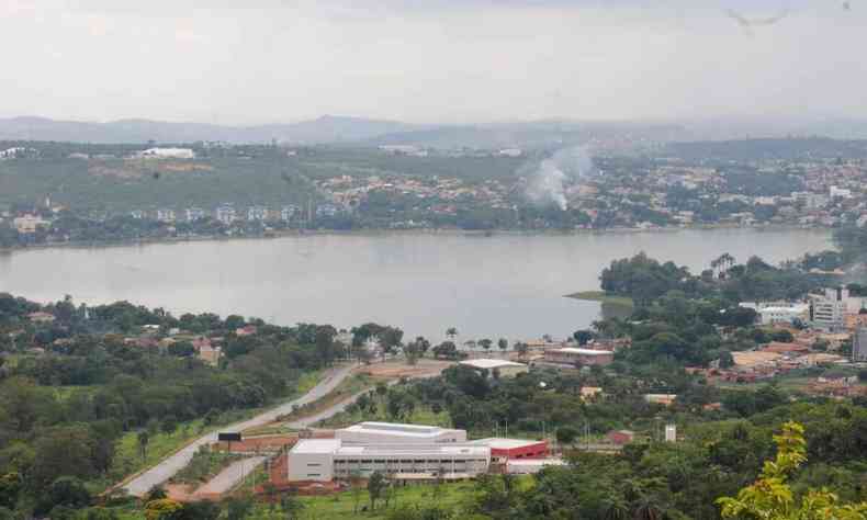 Vista parcial de Lagoa Santa