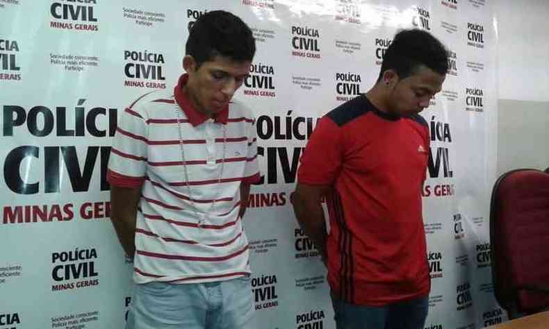 Lucas e Felipe, os dois com 22 anos, foram indiciados por homicdio qualificado(foto: Divulgao Polcia Civil)