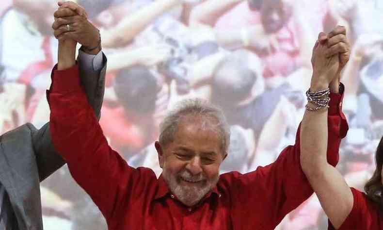 Passagem por Minas entre quinta e sbado ser a primeira de Lula desde que foi solto pela Justia(foto: Tiago Caldas/Fotoarena/Estado Contedo)
