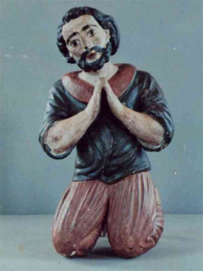 Cativo (sculo 18), furtado em 1994, do Museu Regional do Sul de Minas, em Campanha, no Sul de Minas Reproduo/Divulgao/MPMG