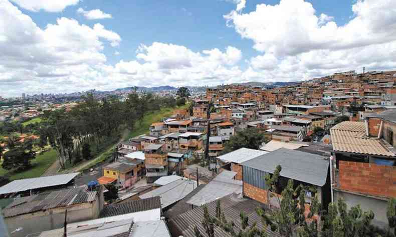 Belo Horizonte - MG. Vista do bairro Cabana do Pai Toms, onde haver obras para abrir acessos virios 