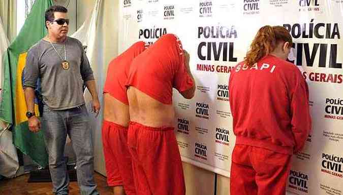Os trs presos negaram a participao no assassinato do auditor fiscal(foto: Ramon Lisboa/EM/D.A.Press)