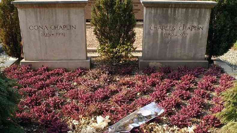 Tmulos de Oona e Charles Chaplin