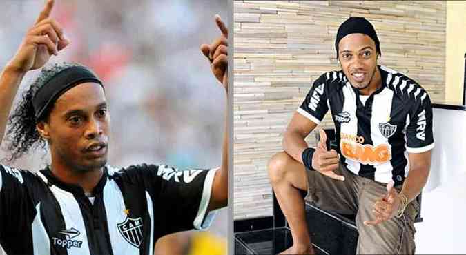 No rastro da fama do armador do Atltico Ronaldinho gacho, o vendedor alagoano Jos Robson Batista de Oliveira garante seu salrio (foto: Alexandre Guzanshe / Beto Magalhes /EM/D.A. PRESS)