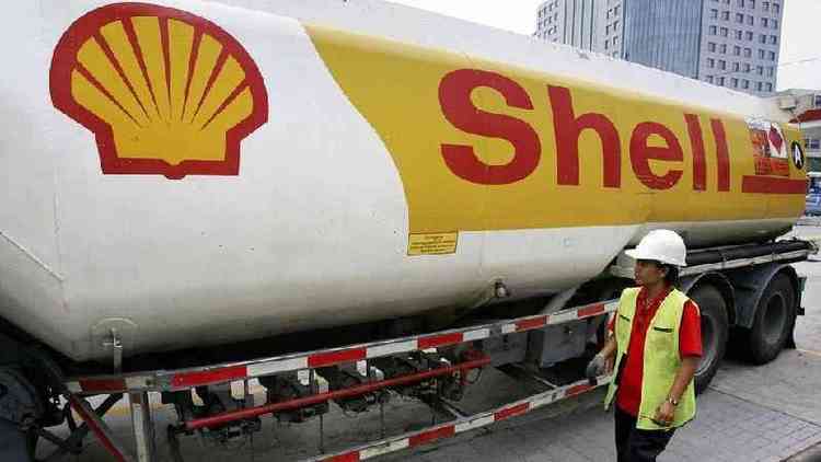 caminho com smbolo da Shell