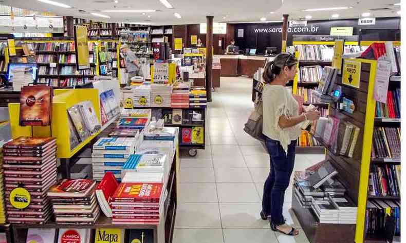 Livraria Saraiva anunciou o fechamento de sete lojas e outras doze negociam com duas administradoras a suspenso das atividades (foto: Amanda Perobelli/Estado Contedo - 11/2/20)