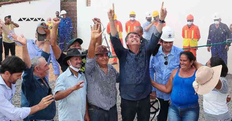 Bolsonaro esteve em Mossor, no Rio Grande do Norte, onde entregou casas populares(foto: ISAC NBREGA/PR)
