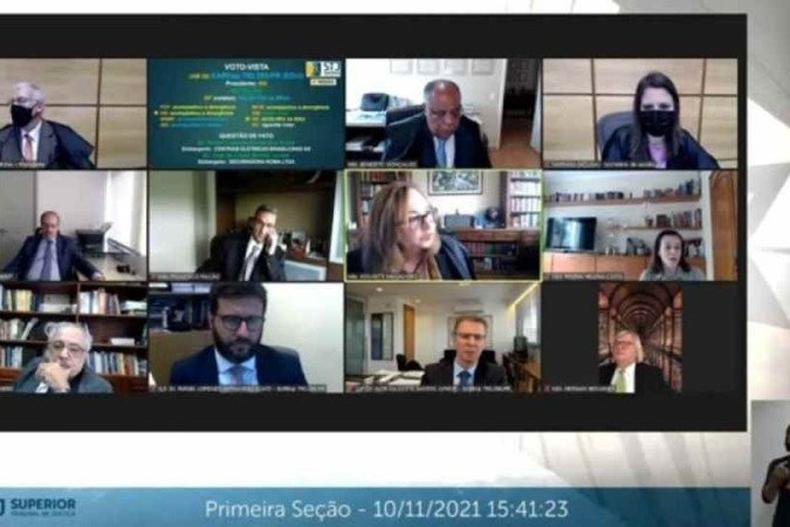 Reprodu��o de reuni�o virtual do STJ