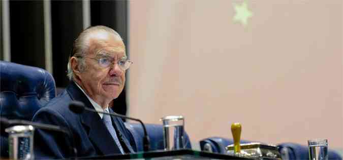 O senador Jos Sarney recebeu alta da UTI nesta segunda-feira, ele segue internado sem previso de alta(foto: Marcos Oliveira/Agencia Senado )